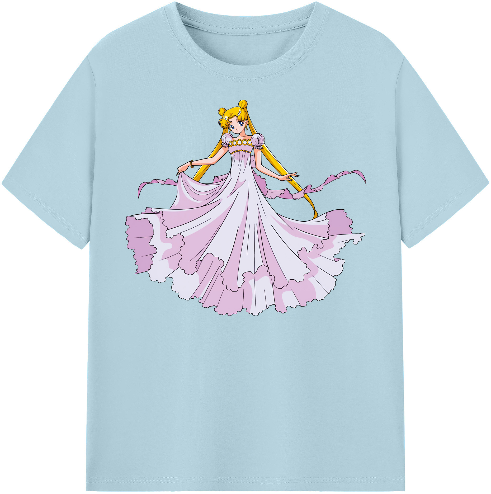 （画像用） 美少女戦士セーラームーン 愛野 美奈子 あいの みなこ Sailor Moon Aino Minako 綿100％半袖Tシャツ（フロントプリント）